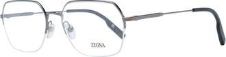 Ermenegildo Zegna Gray Metal Glasses Mens (Frames)
