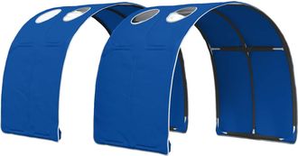 vidaXL T&uacute;nel De Cama 2 Uds. Azul Poli&eacute;ster Vidaxl
