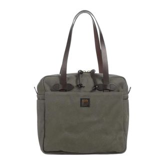 Filson Briefcase Luggage Twill - Heren - Shoppers - Groen - ONE Size - Katoen - Tassen