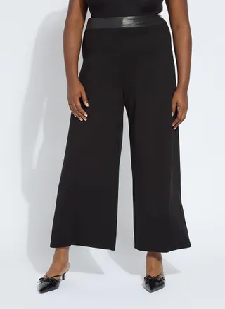 Lyss&eacute; Denver Hi Waist Wide Leg Ponte Curvy (28 Inseam)