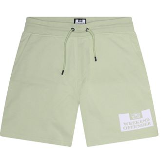 Weekend Offender Heren-sweatshorts met Parma-logo (Pepermunt/Wit)