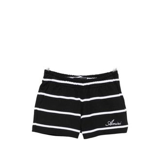 Amiri Training Shorts, female, Black, Size: XS Striped Sweatshort