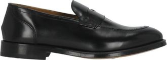 Doucal's Black Smooth Leather Mask Loafers