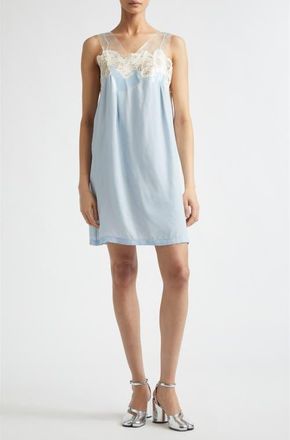 Maison Margiela Taped Mini Slipdress in Light Blue at Nordstrom, Size 40