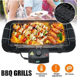 Trade Shop Trade Shop - Griglia Elettrica 2000 W Barbecue Grill Bistecchiera Bbq Giardino Q-bbq6 Jy-06