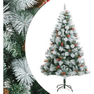 vidaXL &Aacute;rbol De Navidad Artificial Con Pi&ntilde;as Y Bayas 210 Cm Vidaxl