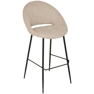Atmosphera Sgabello amago beige 54x52cm Atmosphera cr&eacute;ateur dint&eacute;rieur