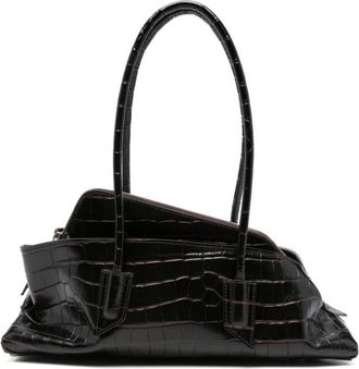 The Attico Dark Brown La Passeggiata Small Shoulder Bag