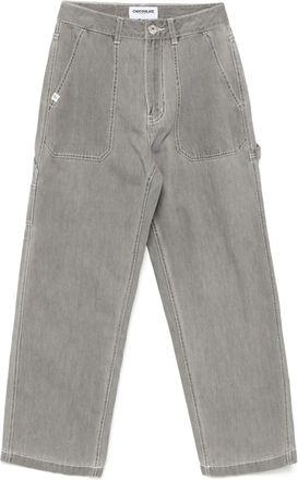 Chocoolate Jeans workwear a gamba ampia - Grigio