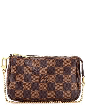 Louis Vuitton Pochette Accessoires Damier Ebene Mini (Authentic Pre-Loved)