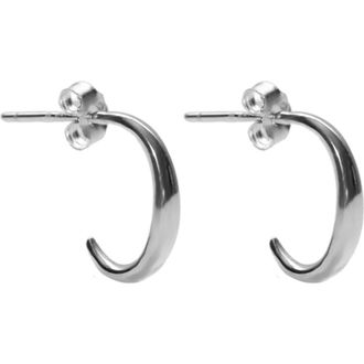 Argento Vivo Small Oval J-Hoop Earrings in Silver at Nordstrom Rack