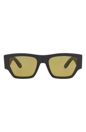 Alexander McQueen 55mm Square Sunglasses in Grey Grey Yellow at Nordstrom Rack