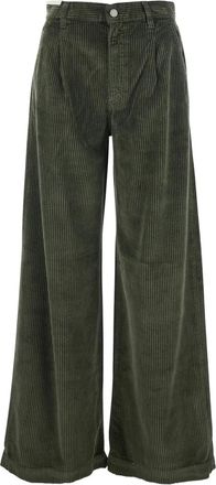 Pantaloni Torino Pantaloni a coste con applicazione - Verde