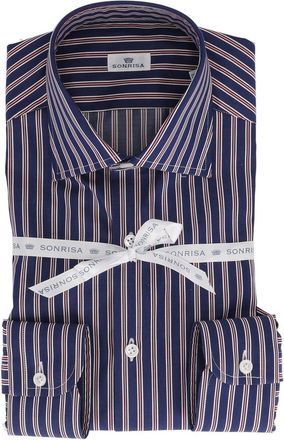 Sonrisa Vertical Striped Long-Sleeve Shirt