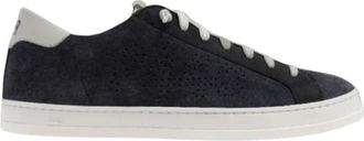 P448 Schoenen, Dames, Blauw, 43 EU, Suède, Blauw Marineblauw Suède Sneakers