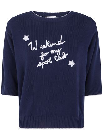 Weekend by Max Mara Sweater Embroidered Wkd Fiacre