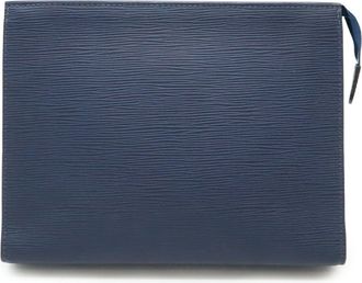 Louis Vuitton Navy Epi Leather Pouch (Pre-Owned)