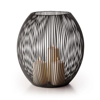 Philippi Louisiana Windlicht XXL, schwarz