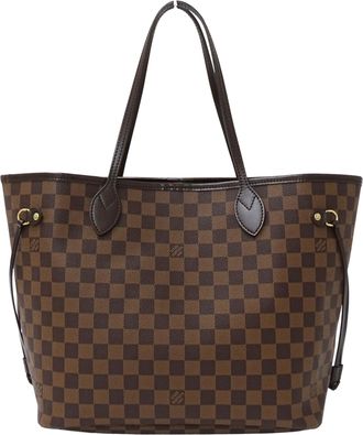 Louis Vuitton Brown Damier Canvas Damier Canvas Handbag Pouch Tote Bag (Pre-Owned)