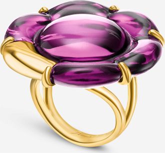 Baccarat B Flower Womens Ring