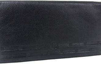 Dior Black Leather Long Wallet (Bi-Fold) (Pre-Owned)