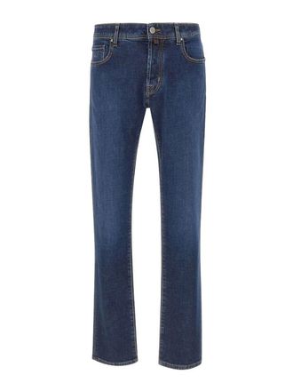 Jacob Cohen Blue Jeans With A Slightly Flared Leg