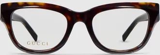 Gucci Geometric Optical Frame, Brown