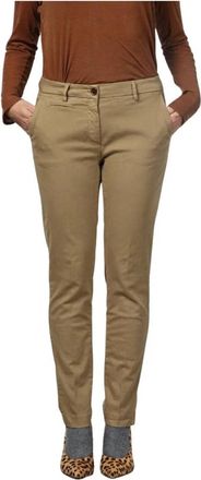 Mason's New York Slim Chino Broek - Dames - Chinos - Beige - M - Katoen - Broeken
