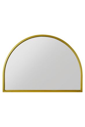 MirrorOutlet Gold Metal Framed Arched Garden Wall Mirror 49 X 35 (125CM X 90CM) | Size: 1 Pack