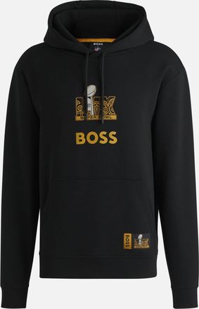 Boss Orange by Hugo Boss Mens x NFL Warner Hoodie in Black - Size Medium