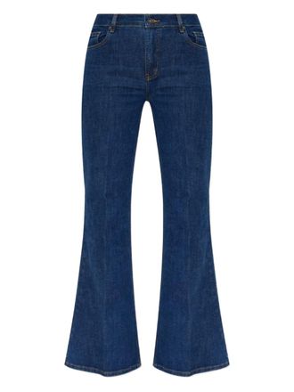 Self Portrait flared jeans - women - Cotton - 28 - Blue