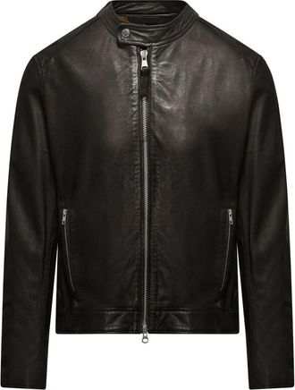 Bomboogie Winter Jassen - Heren - Leren en Su&egrave;de Jassen - Bruin - L - Jassen