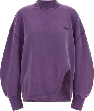 The Attico Purple Shaped Slit Sweatshirt