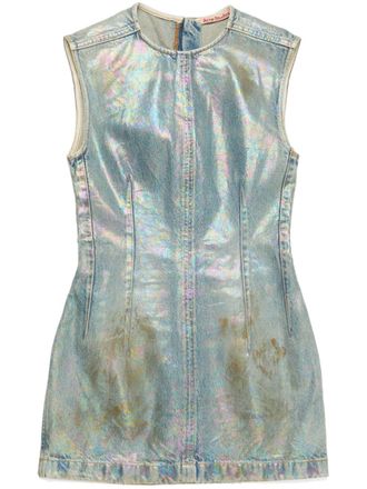 Acne Studios Womens Coated Denim Dress