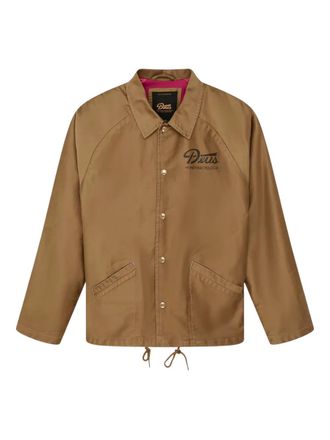 Deus front-button fastening jacket - Brown