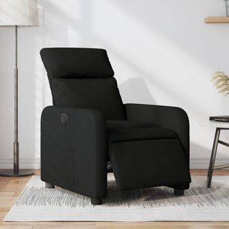 vidaXL Vidaxl - Sill&oacute;n Reclinable El&eacute;ctrico De Tela Negro