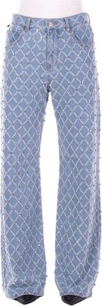 Pinko Wanda Wide Leg - Dames - Loose Fit Jeans - Blauw - W28 - Katoen - Jeans