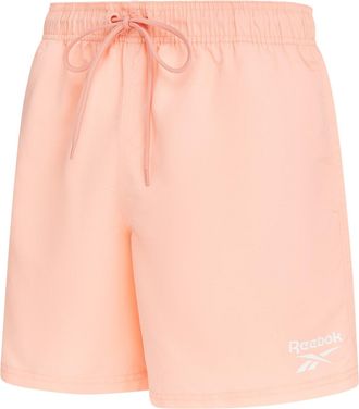 Reebok Badeshorts REEBOK Yale, Herren, Gr. XL, N-Gr, future peach, Microfaser, Polyester, clean, unifarben, Badehosen Badeshorts, mit Kordelzug und elastisch