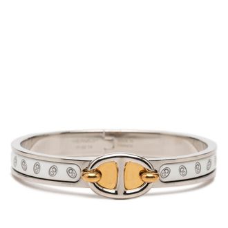 Herm&egrave;s Pre-owned Hermes Enamel Mini Clic Chaine d Ancre Maillon Bracelet TGM Ladies M3X6L2XP18LGQLYF