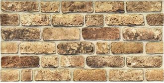 vidaXL Pannelli Da Parete 10 Pz 100 X 50 Cm Sabbia Scura Schiuma Eps Vidaxl