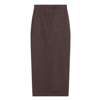 Max Mara Midi Skirts, female, Brown, Size: XS Pencil Skirt