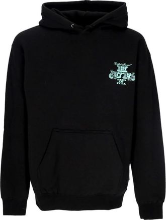 HUF Zwarte hoodie met voorzak - Heren - Hoodies - Zwart - XL - Katoen - Hoodies & sweatvesten