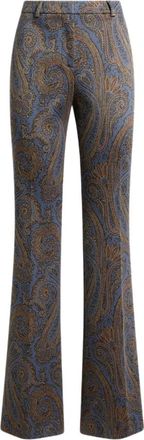 Etro Broek - Dames - Wijde Broeken - Veelkleurig - M - Broeken