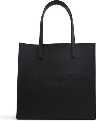 Ted Baker Womens Soocon Crosshatch Large Handbag Bags and Wallets Black One Size