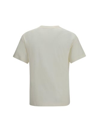 Palm Angels Logo-Print Cotton T-Shirt - White