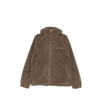 Daily Paper Clothing Dias Sherpa-texture Zip-up Hooded Jacket