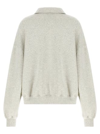 Rotate Organic Cotton Oversized Polo Shirt - grey