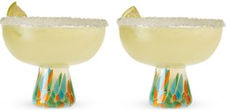 Twine Segunda Vida Viajar Margarita Glasses Set of 2 in Clear at Nordstrom