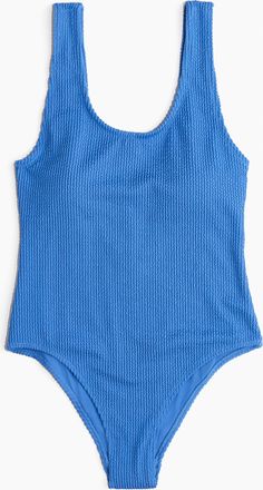 H&M Badeanzug mit wattierten Cups und High Leg - Blue