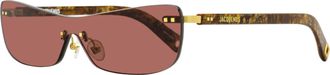 Jacquemus Unisex Mirada Sunglasses JAC69S 002 Wood Effect/Gold 143mm